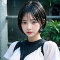 白シャツで濡れ透けorポロリ 4枚目