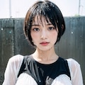 白シャツで濡れ透けorポロリ 6枚目