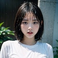 白シャツで濡れ透けorポロリ 9枚目