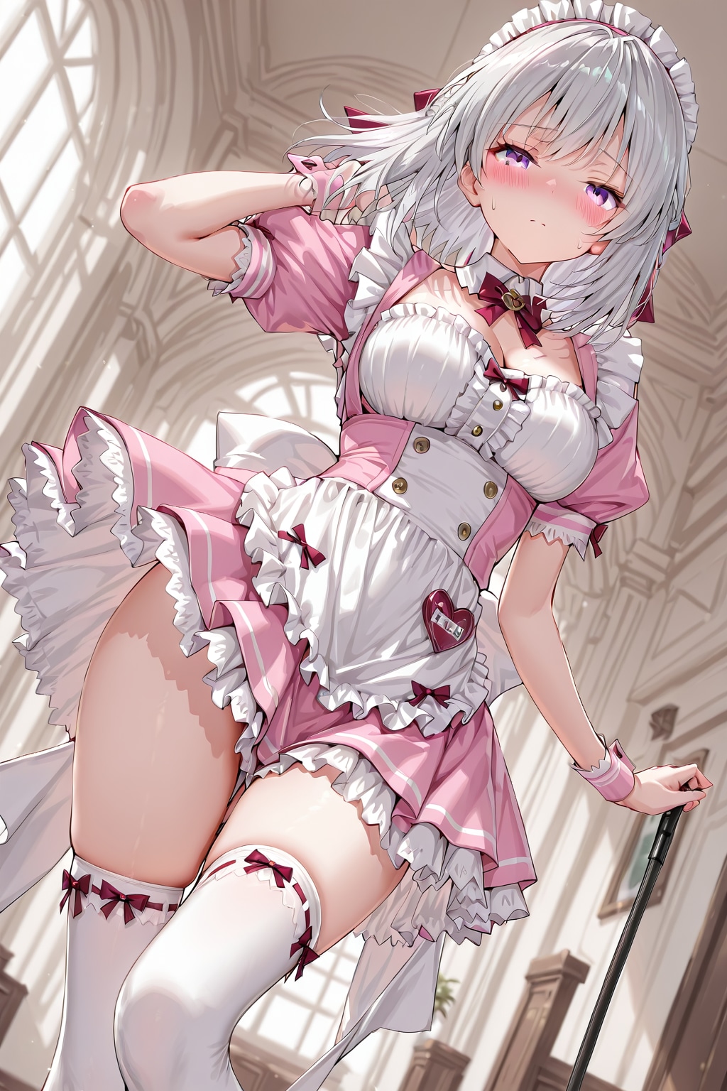 (1318)銀髪ちゃんメイド