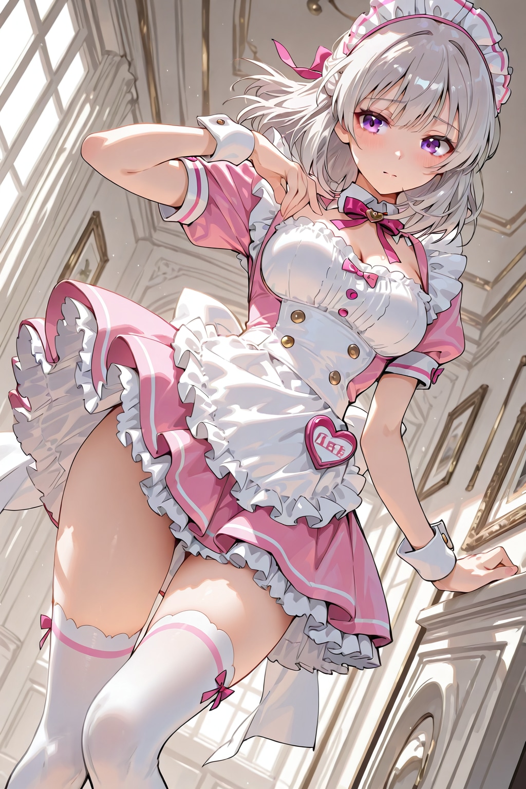 (1318)銀髪ちゃんメイド