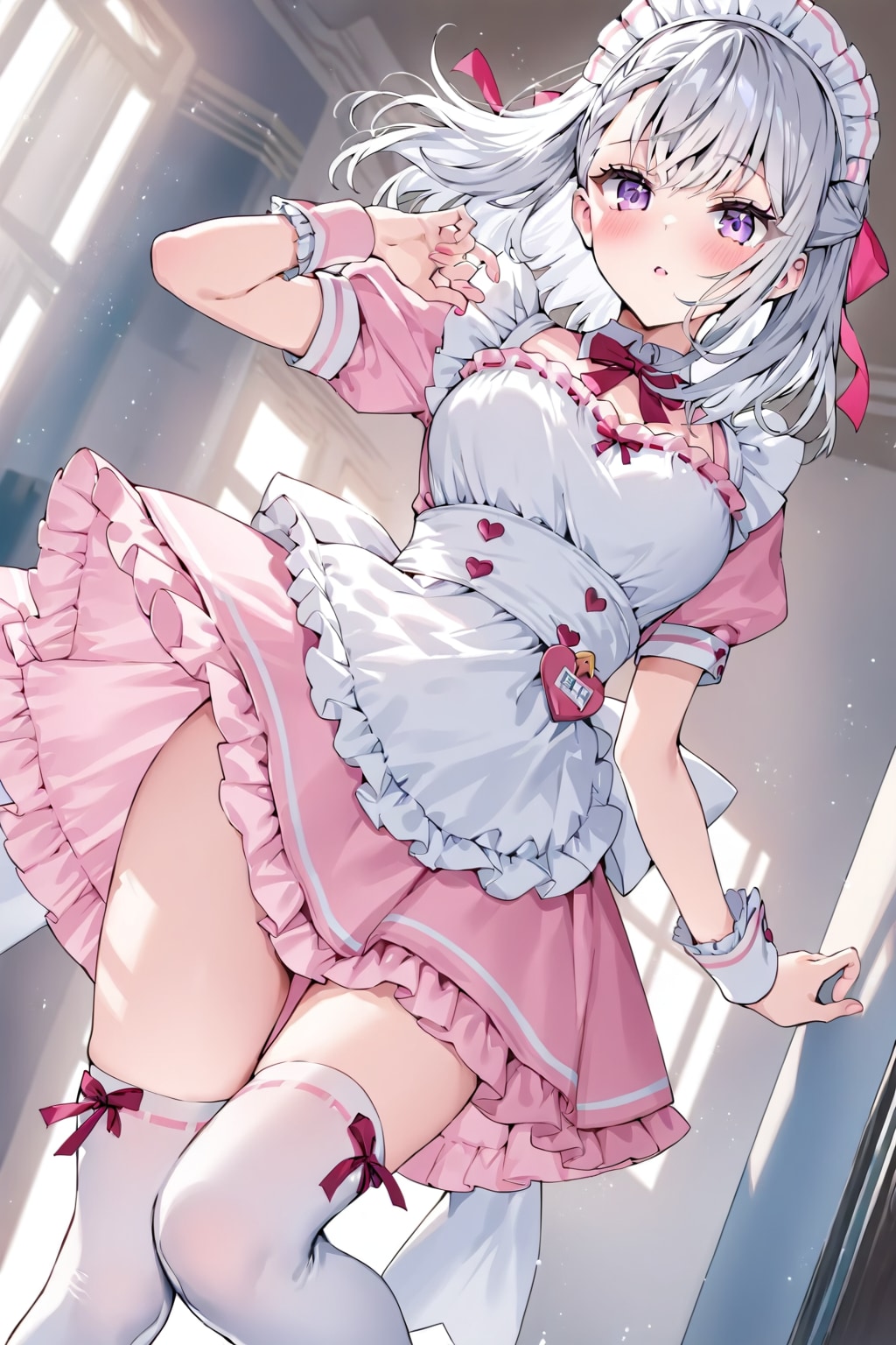 (1318)銀髪ちゃんメイド
