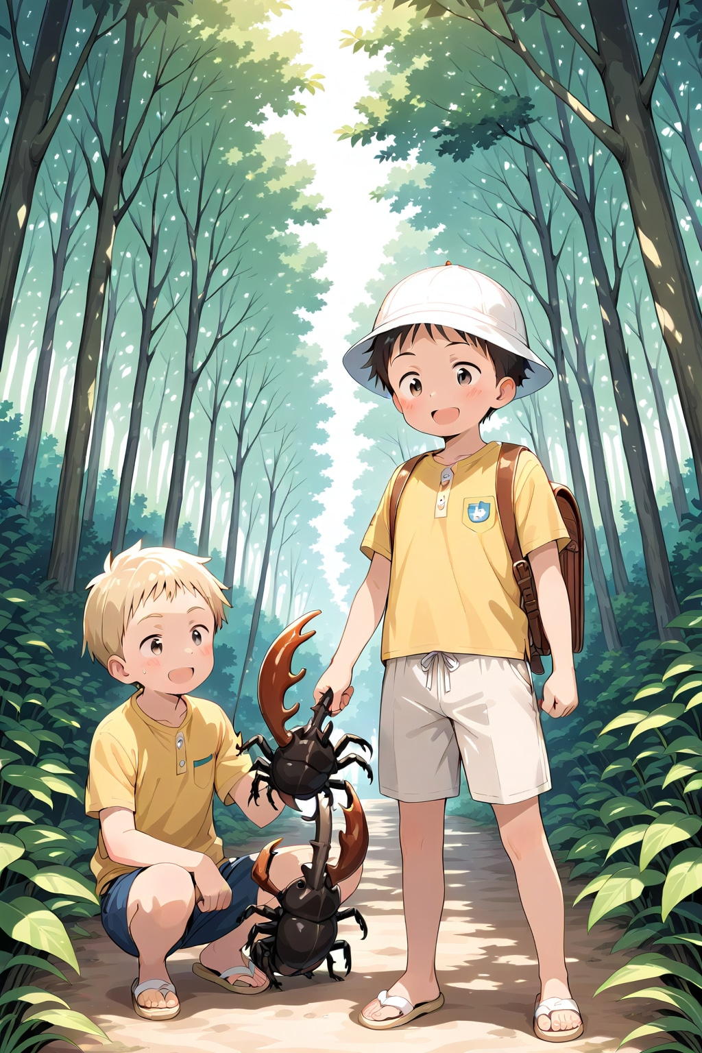 夏休みの小学生男子