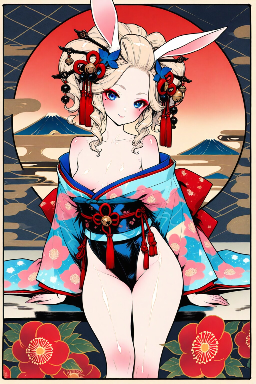 ハイレグ花魁バニーちゃん♪
