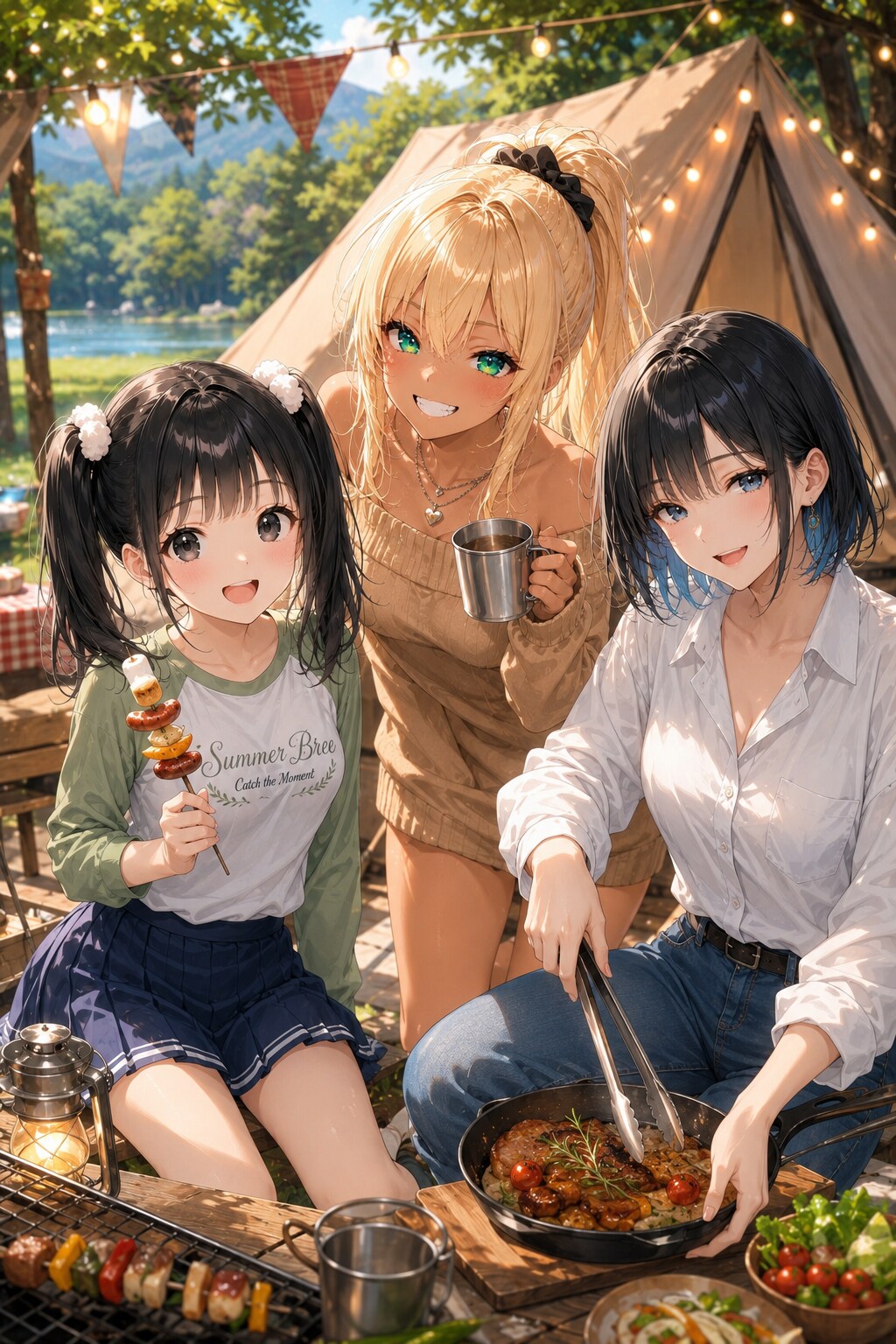 今日は、みんなでキャンプ〜♪