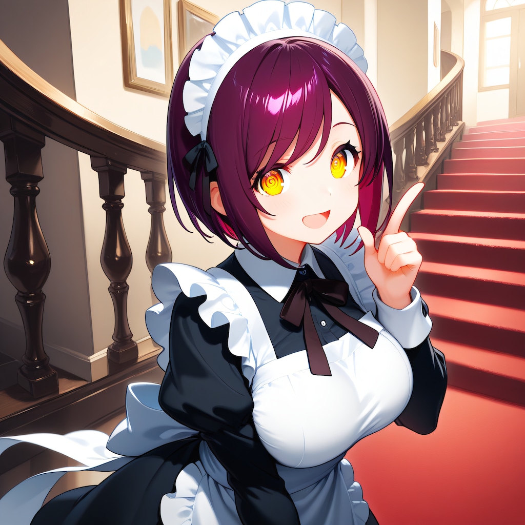 おはようございます（挨拶メイドの芽衣ちゃん）