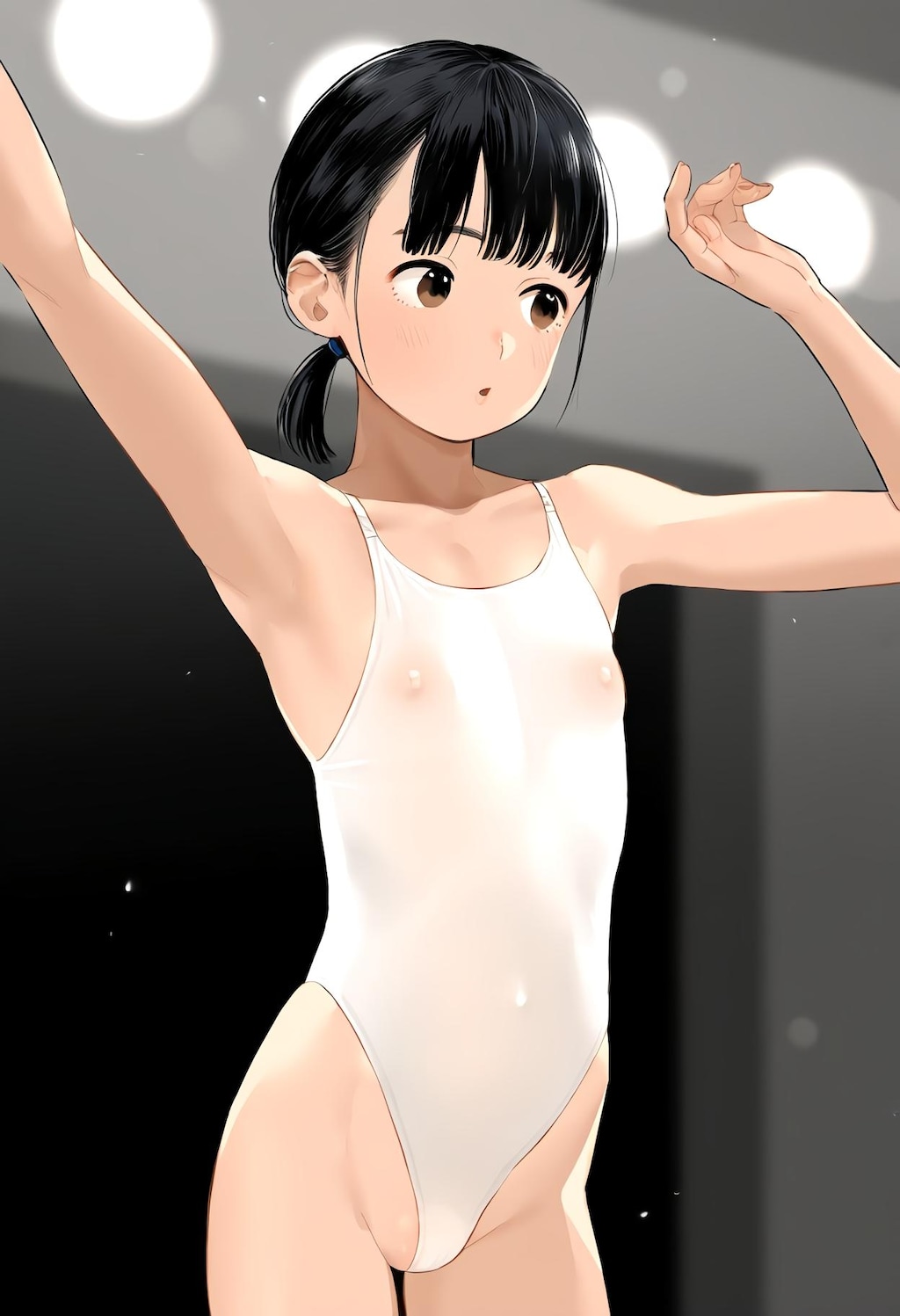 バレエのコンクールの透け乳首