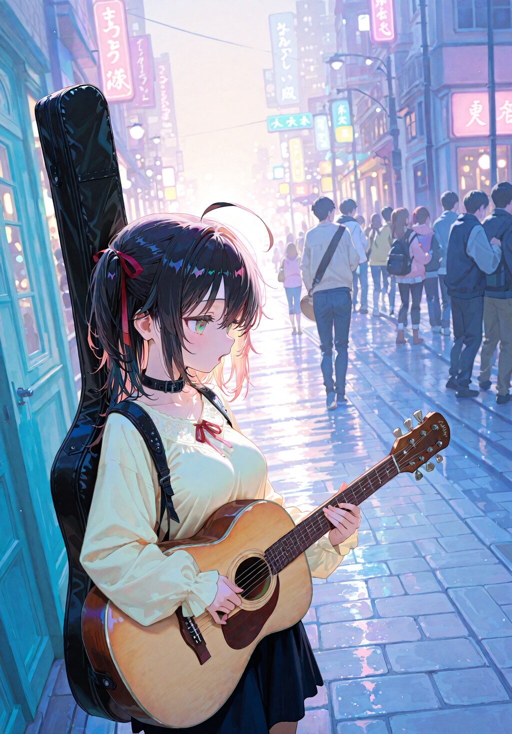 路上ライブなうちの子