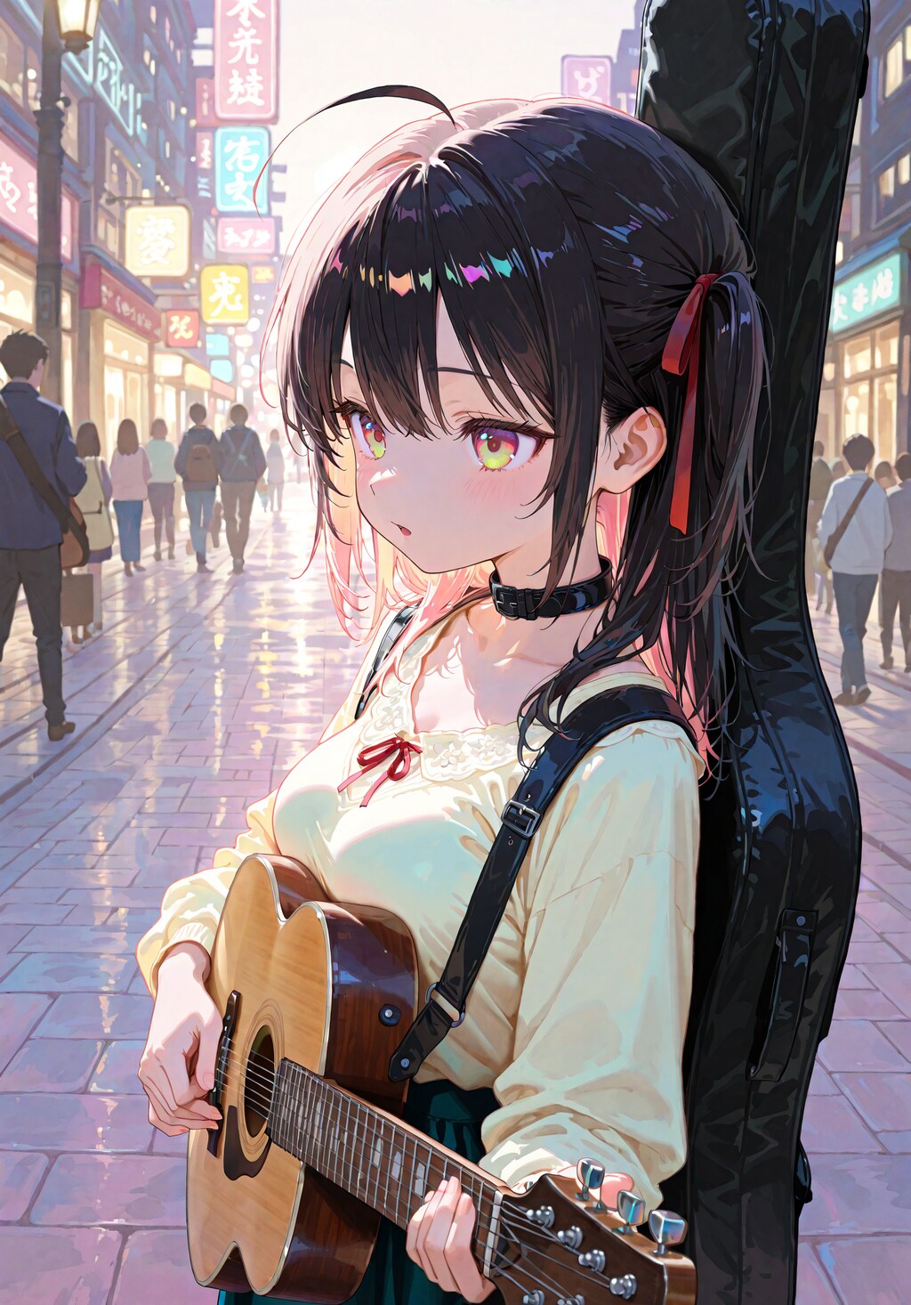 路上ライブなうちの子