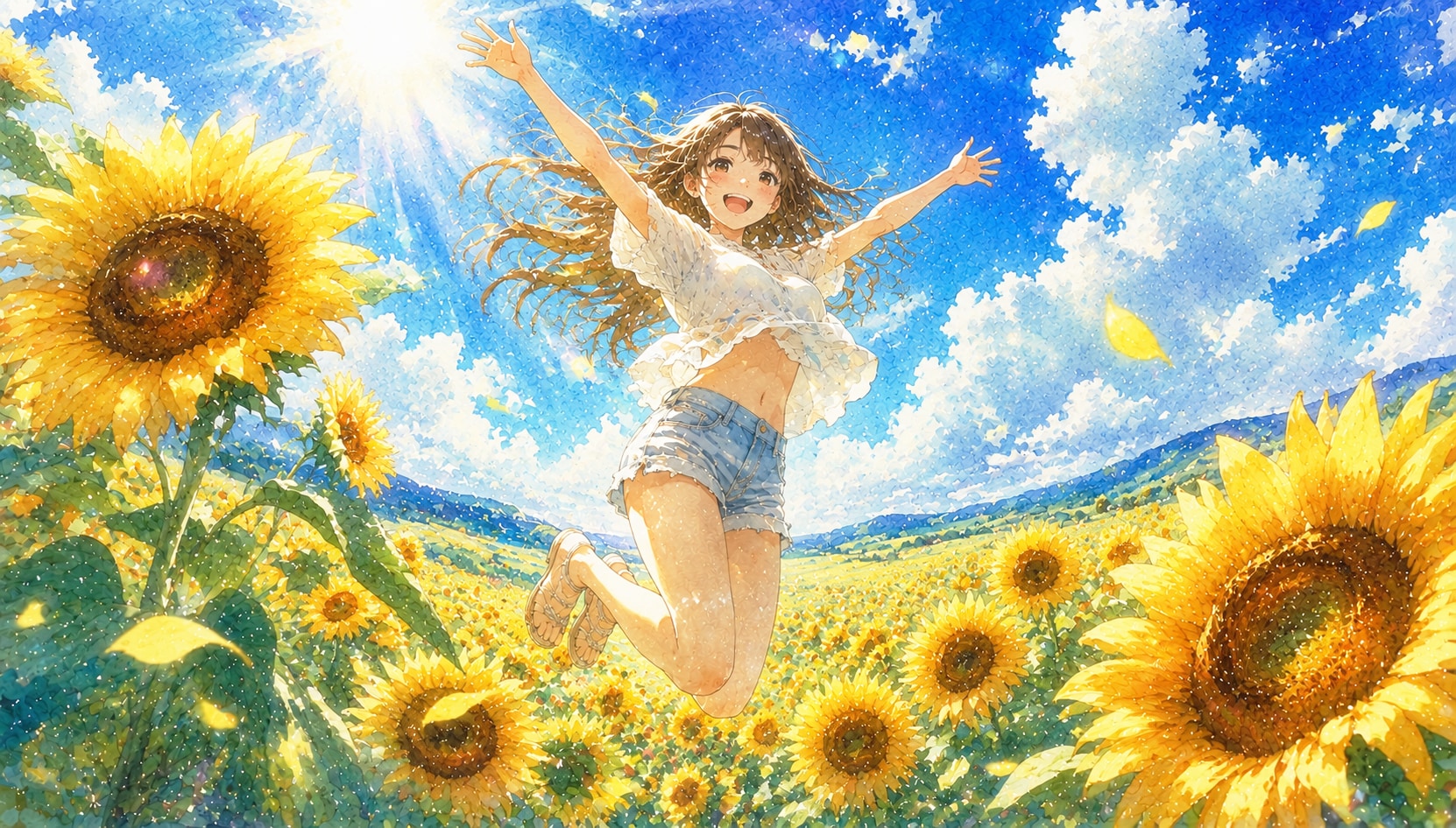 誕生花　0706 ヒマワリ