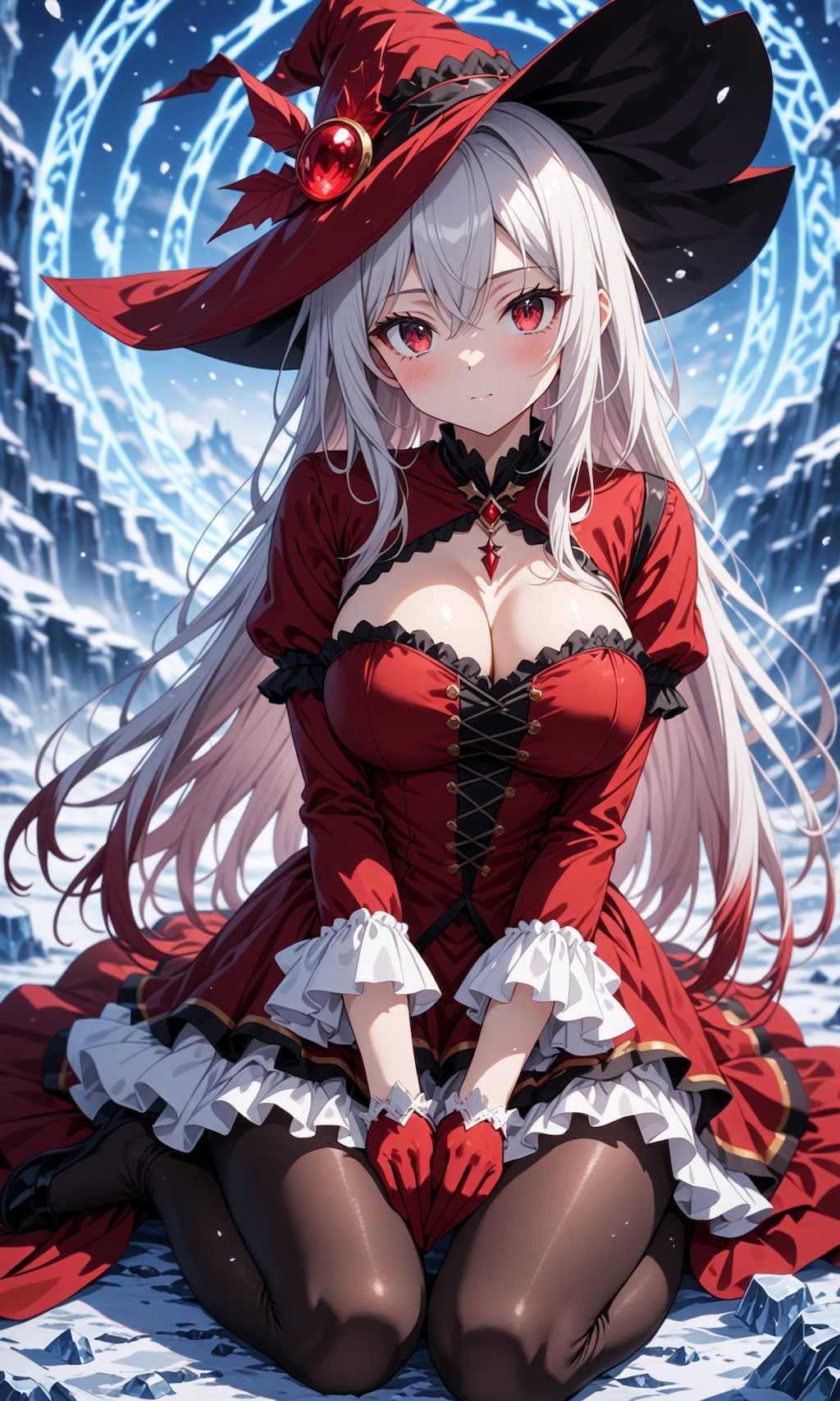 雪の谷、赤の魔術師