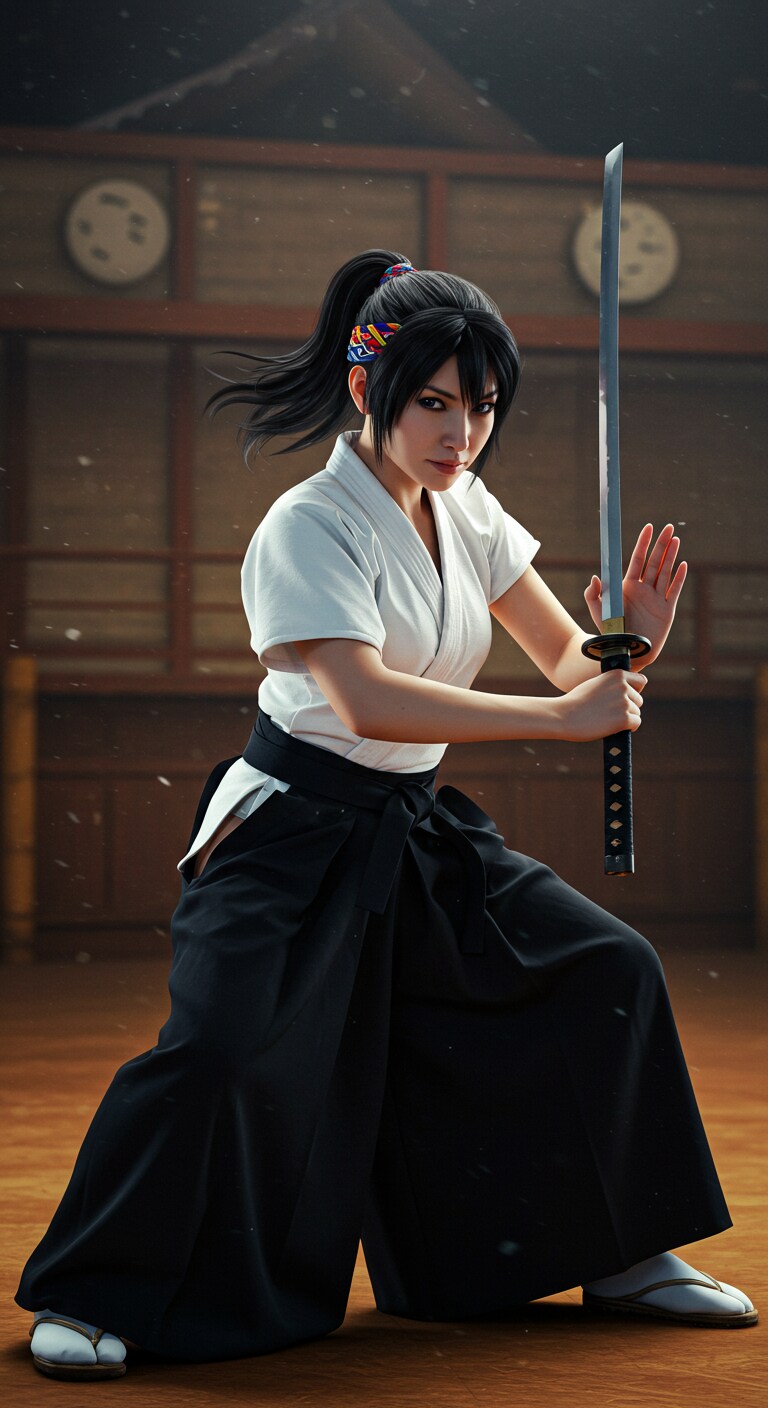 和装武闘派女探偵　（ImageFX土産）