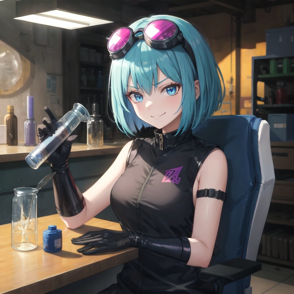 禁断の配合式を操る少女 | の人気AIイラスト・グラビア