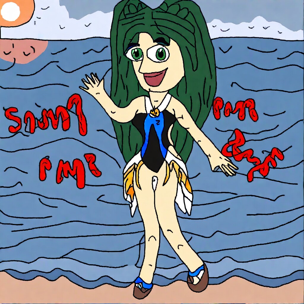 これはもうR-18なのでは水着ドラゴンバスターちゃん