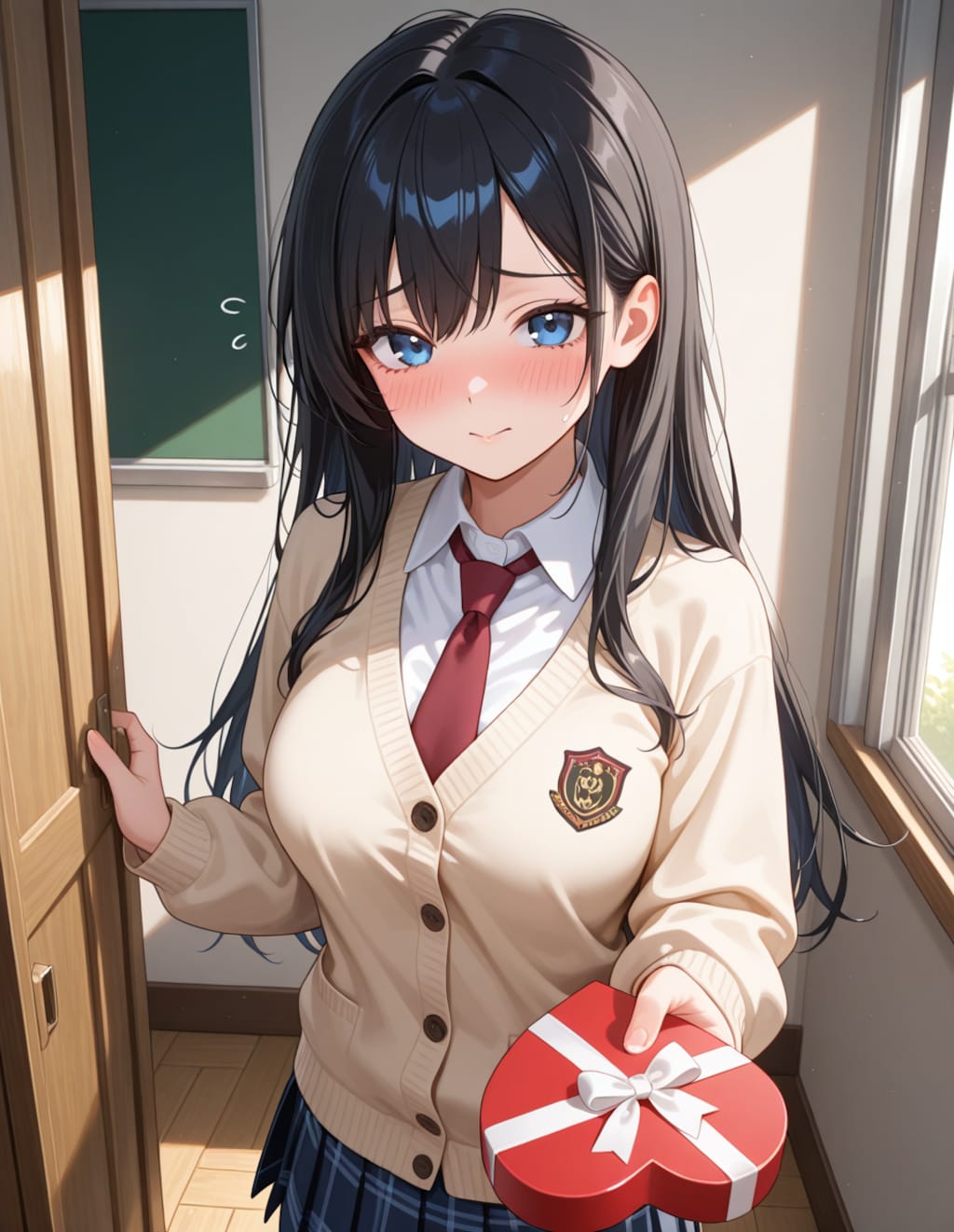 某高校制服風衣装の葵さん