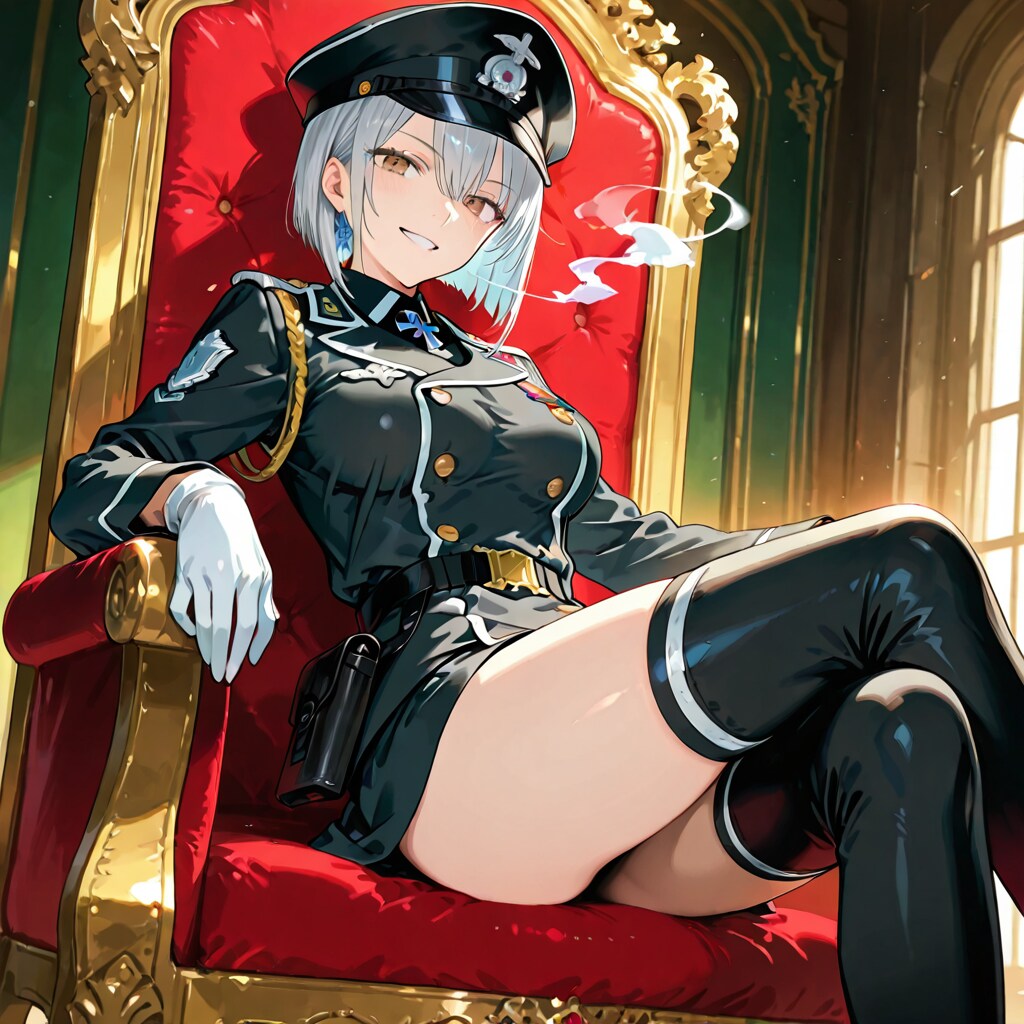 悪のちちぷい帝国の武装親衛隊の美人隊長