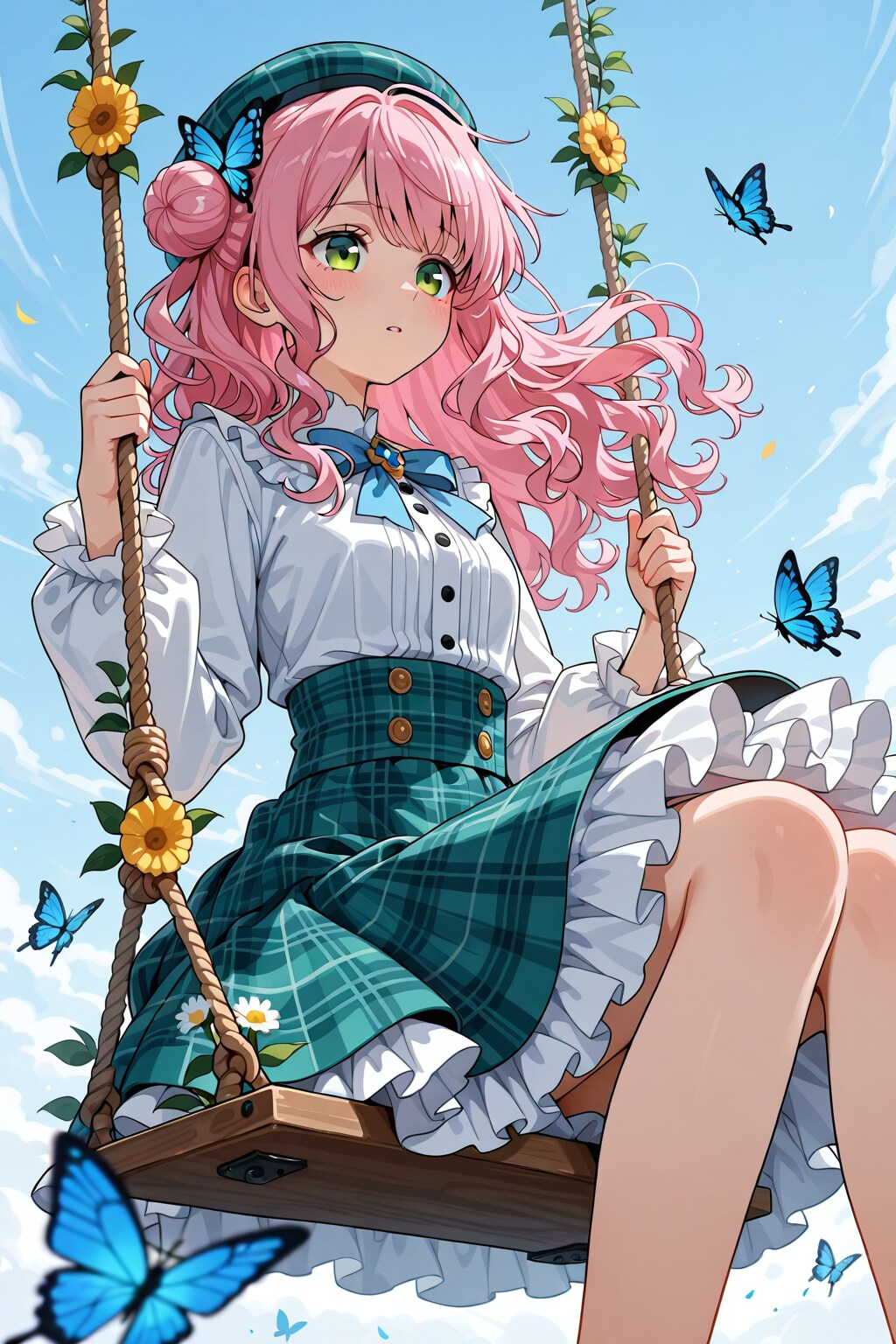 MOKAこまちゃん×お花のブランコ