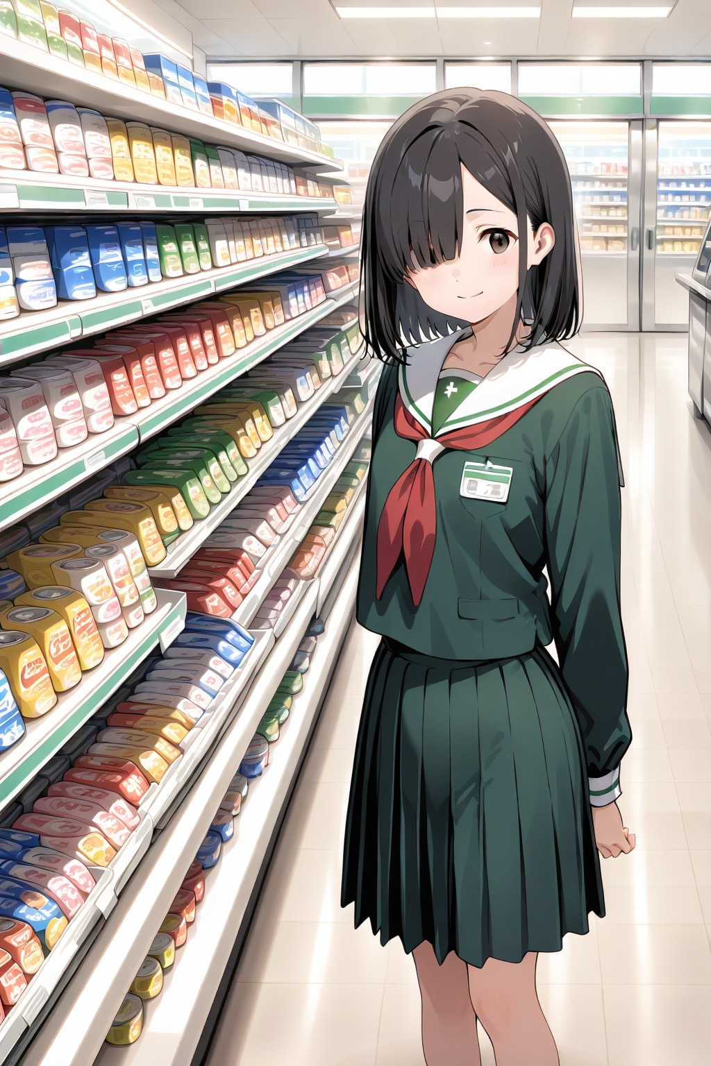 めかくれ女子＃３５ | の人気AIイラスト・グラビア