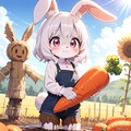 農作業中のうさぎさん 2枚目