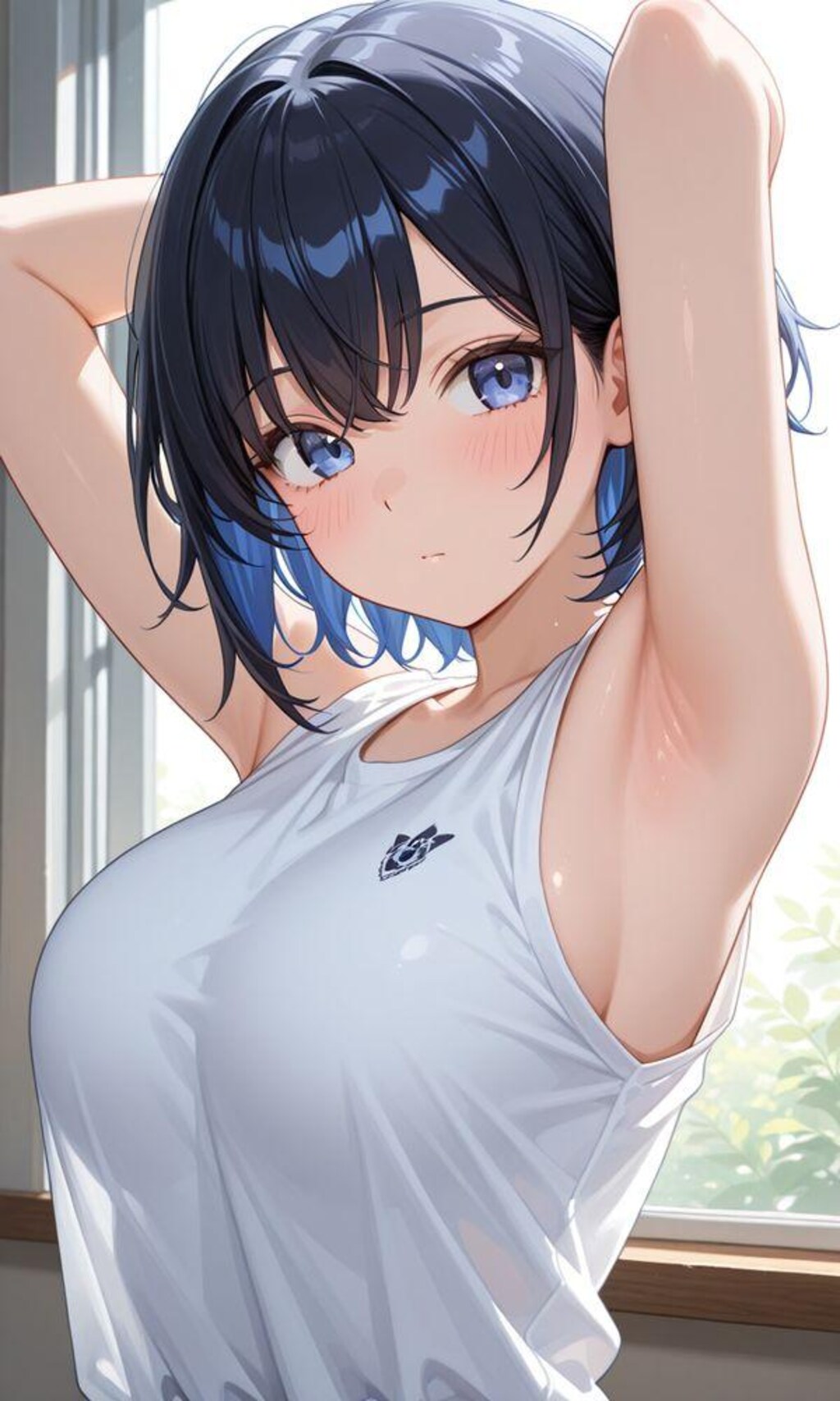 自然に見えちゃう腋の下