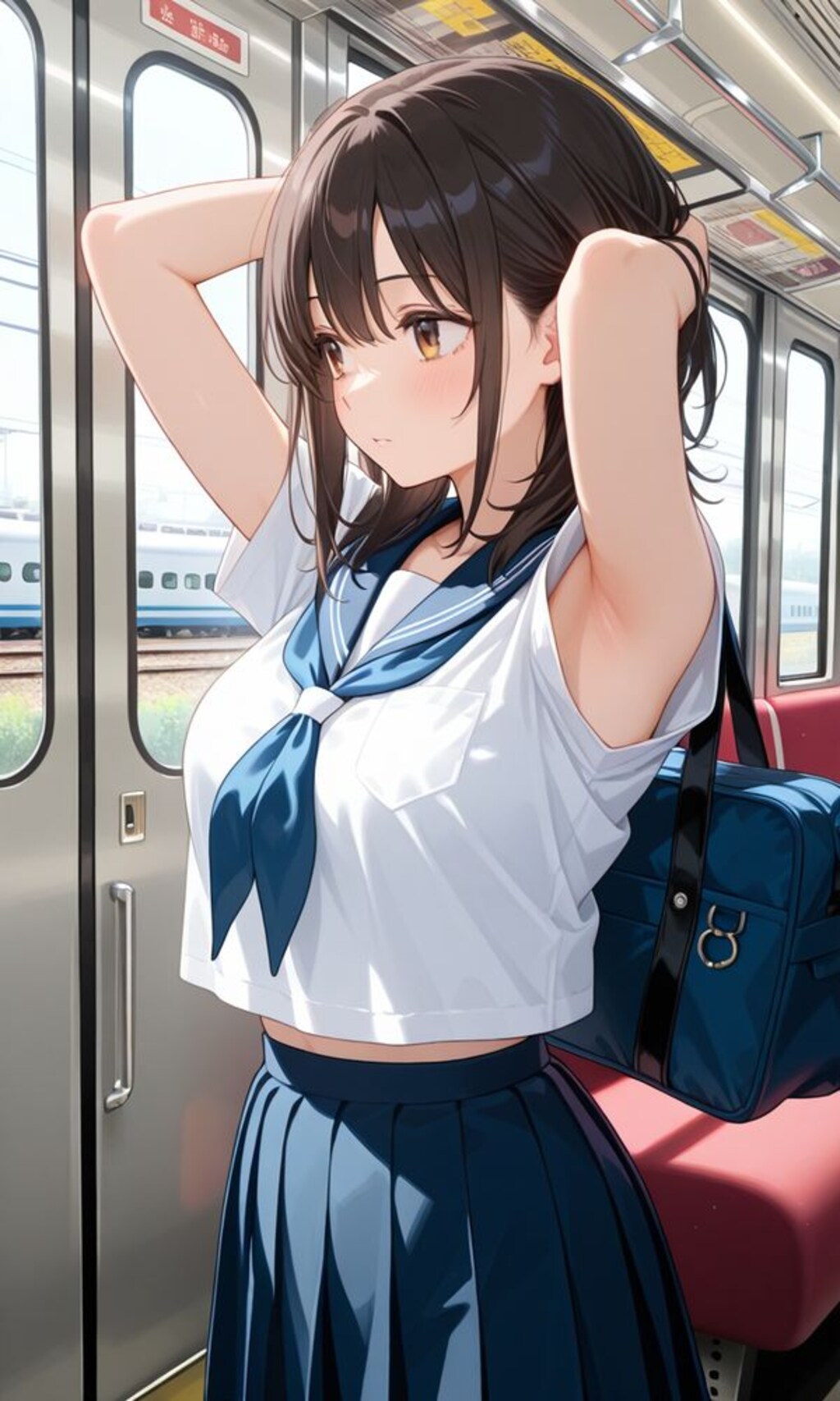 自然に見えちゃう腋の下