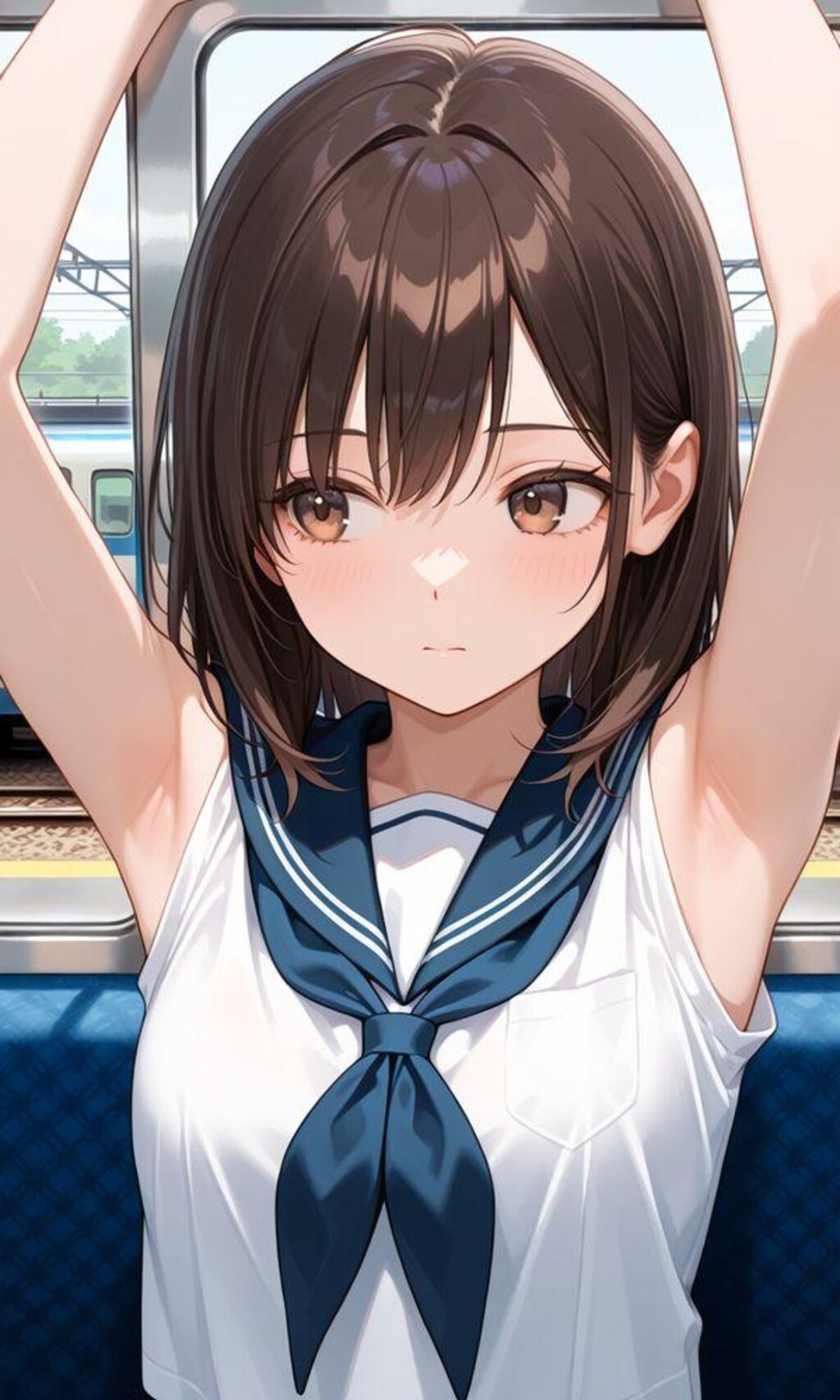 自然に見えちゃう腋の下