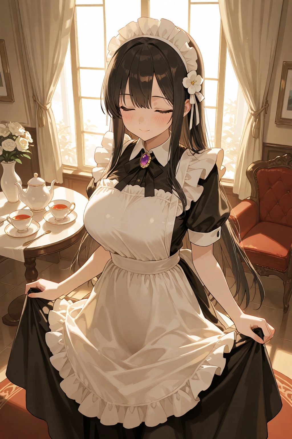 黒のメイド姫 | の人気AIイラスト・グラビア