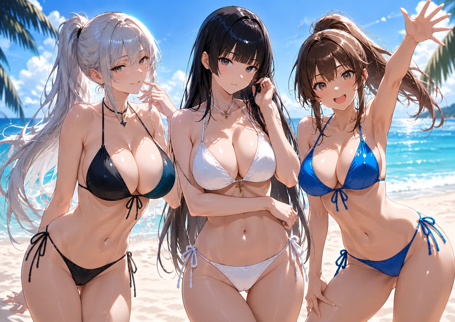 夏空の下で
