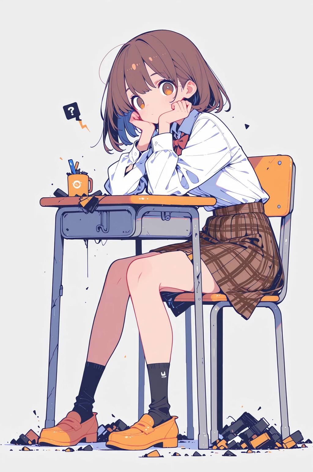 ？　キョトンなJK