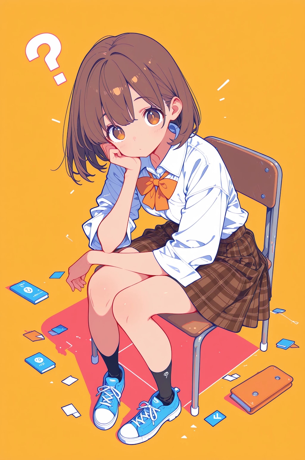 ？　キョトンなJK