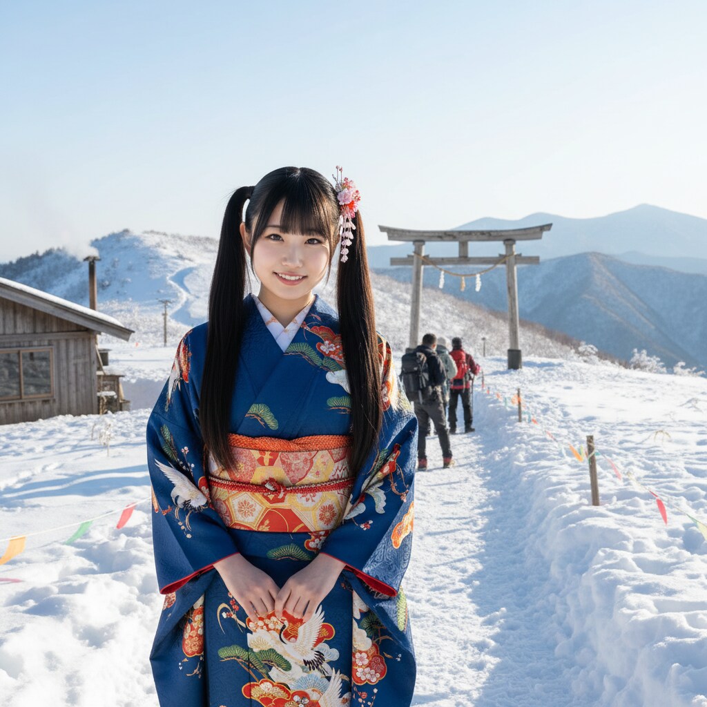 黒ツイさん。初詣