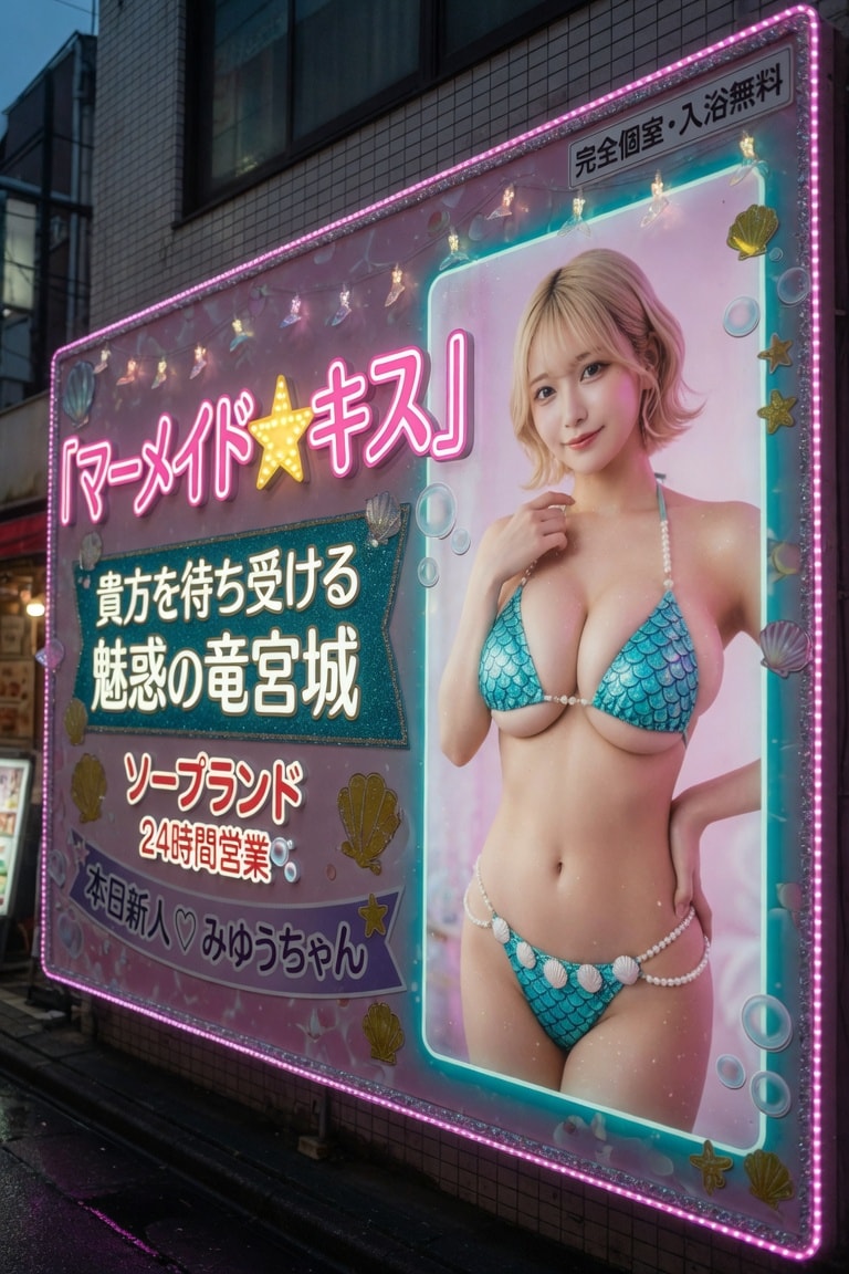 風俗街の看板