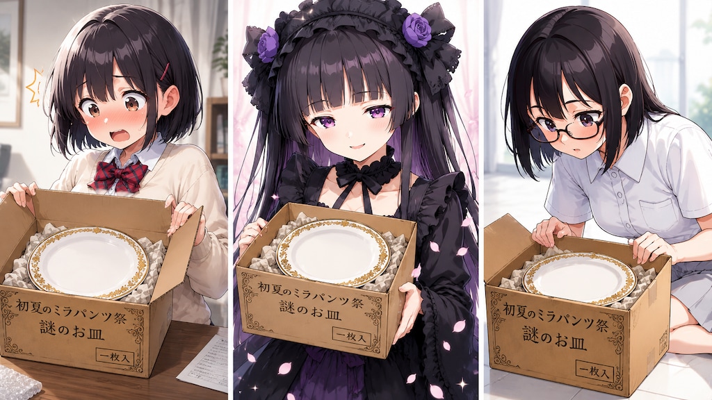 謎のお皿（1枚）が届きました！【その1】
