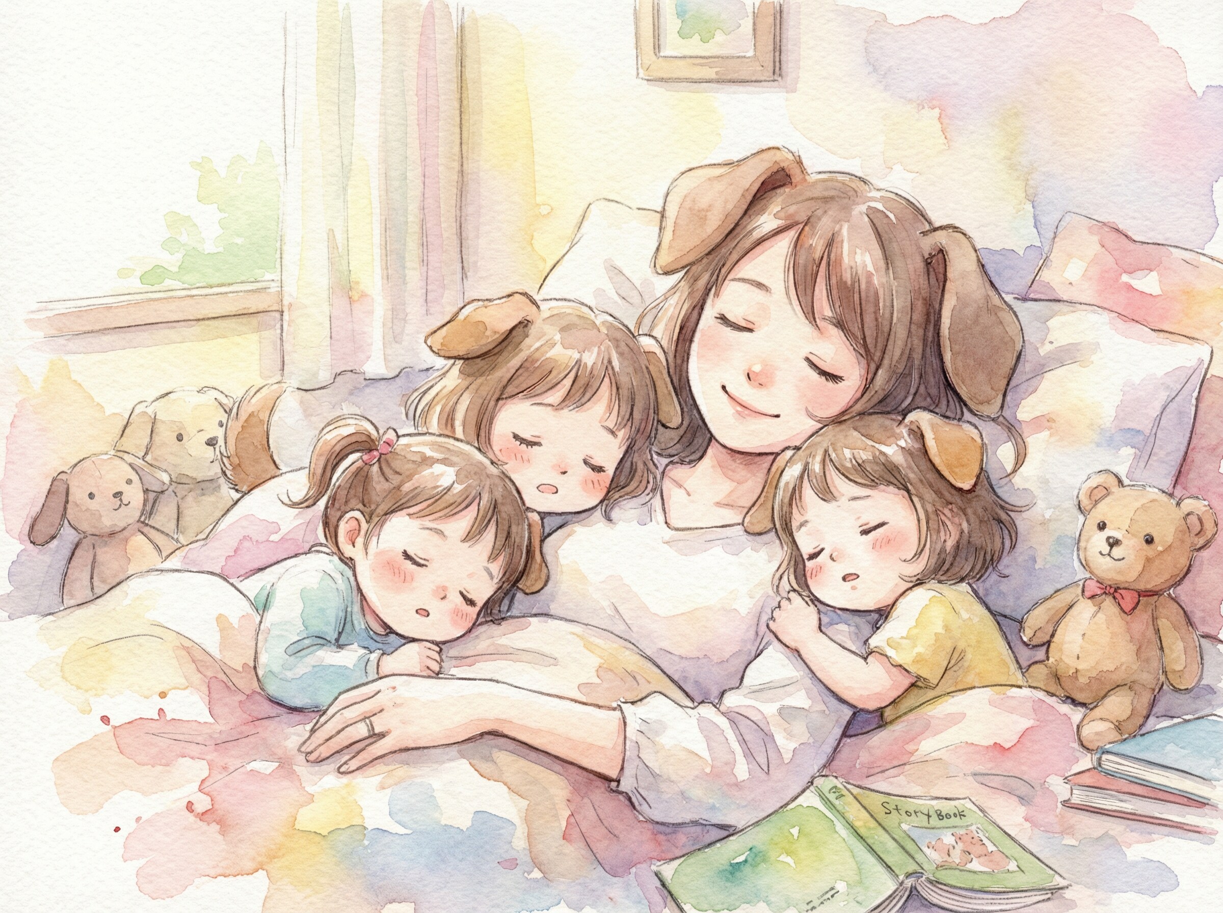 ３つ子の産後のおかあさん | の人気AIイラスト・グラビア