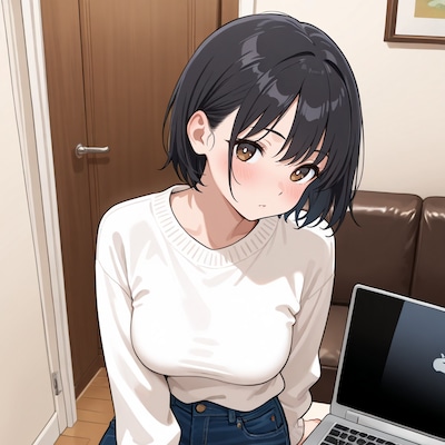 ジーンズのお姉さん