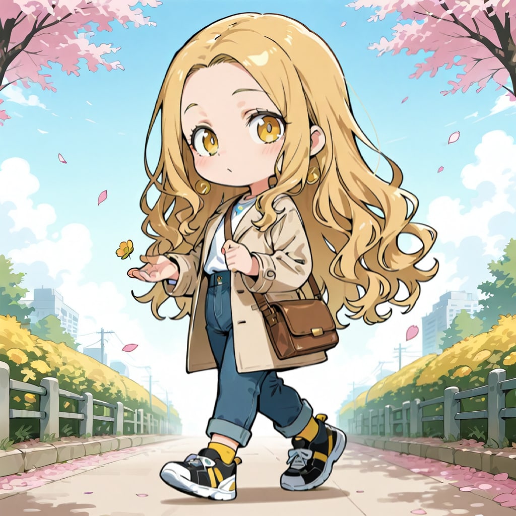 ちびキャラ　春の装い