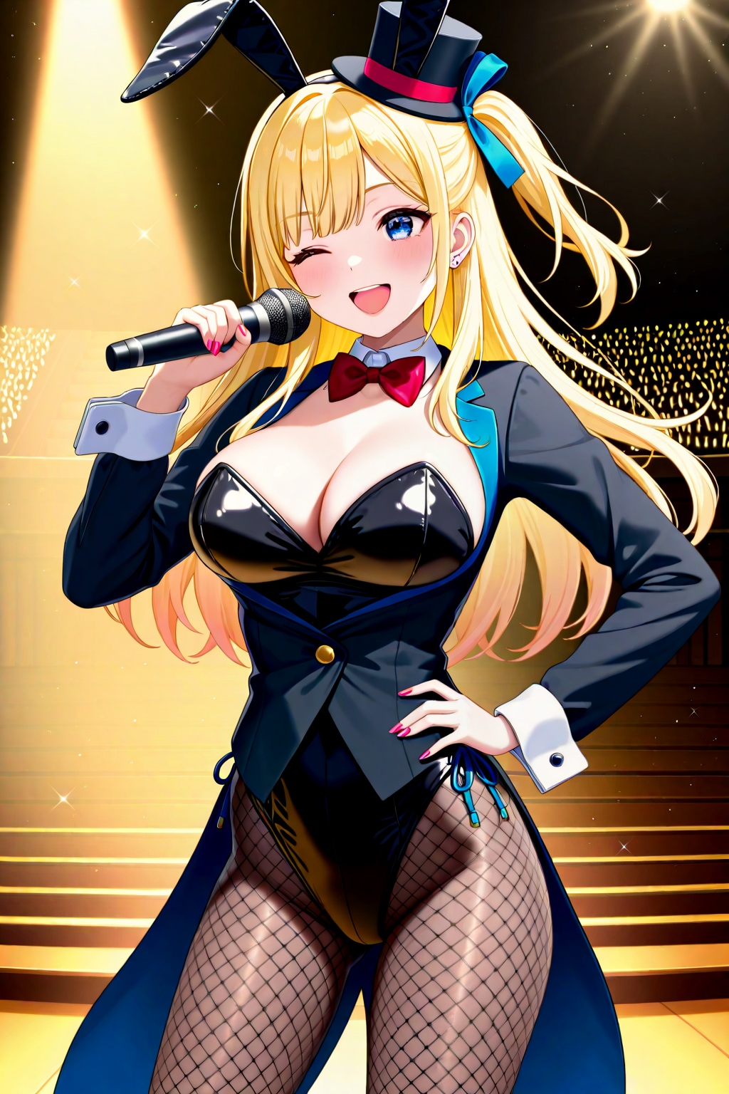 歌うシルクハットバニーナミちゃん