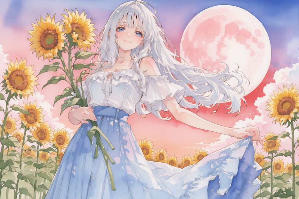 夕暮れ白ちゃん