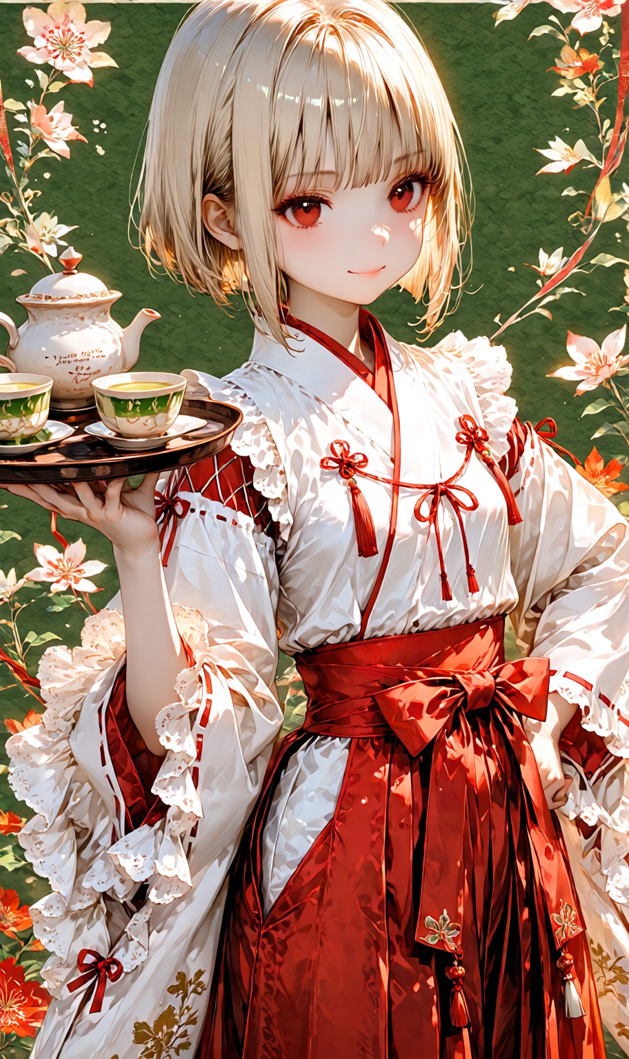 和風喫茶女子給仕