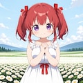 白いドレスのめぐみちゃん 2枚目