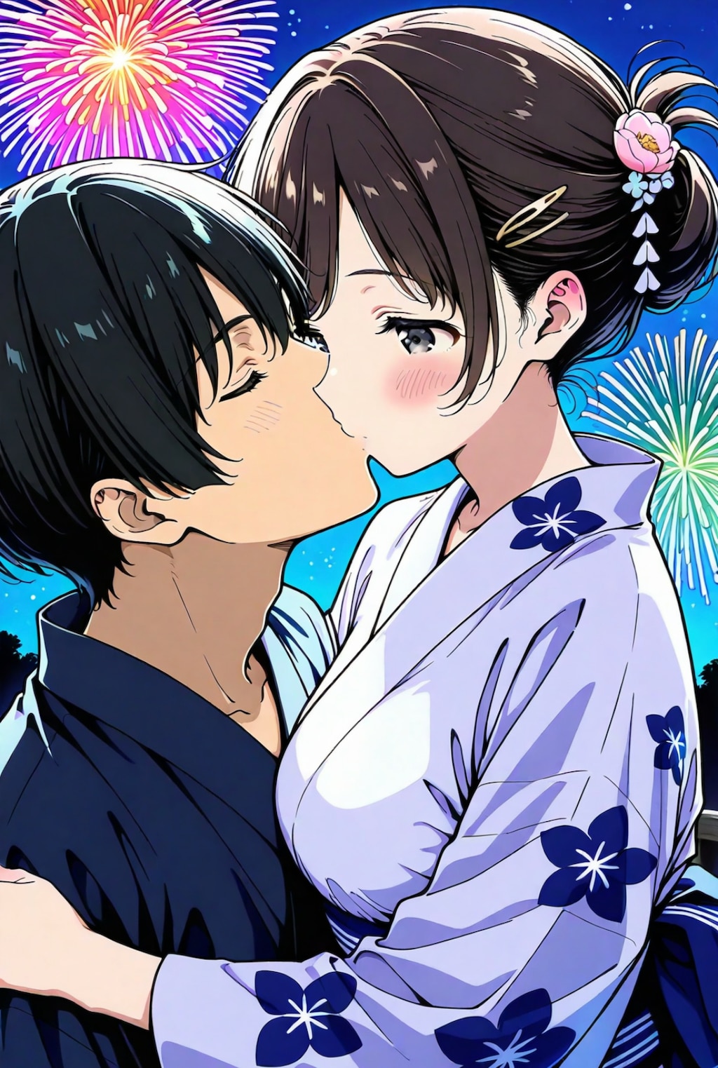 「キスしようか」花火の光と音が夜を満たす中で優しいキスをくれた いとこの姉ちゃん