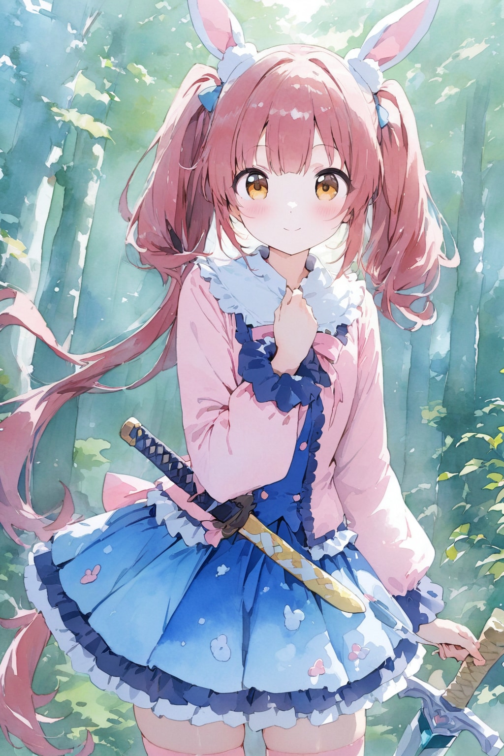 魔法少女 刀を手に入れる | の人気AIイラスト・グラビア