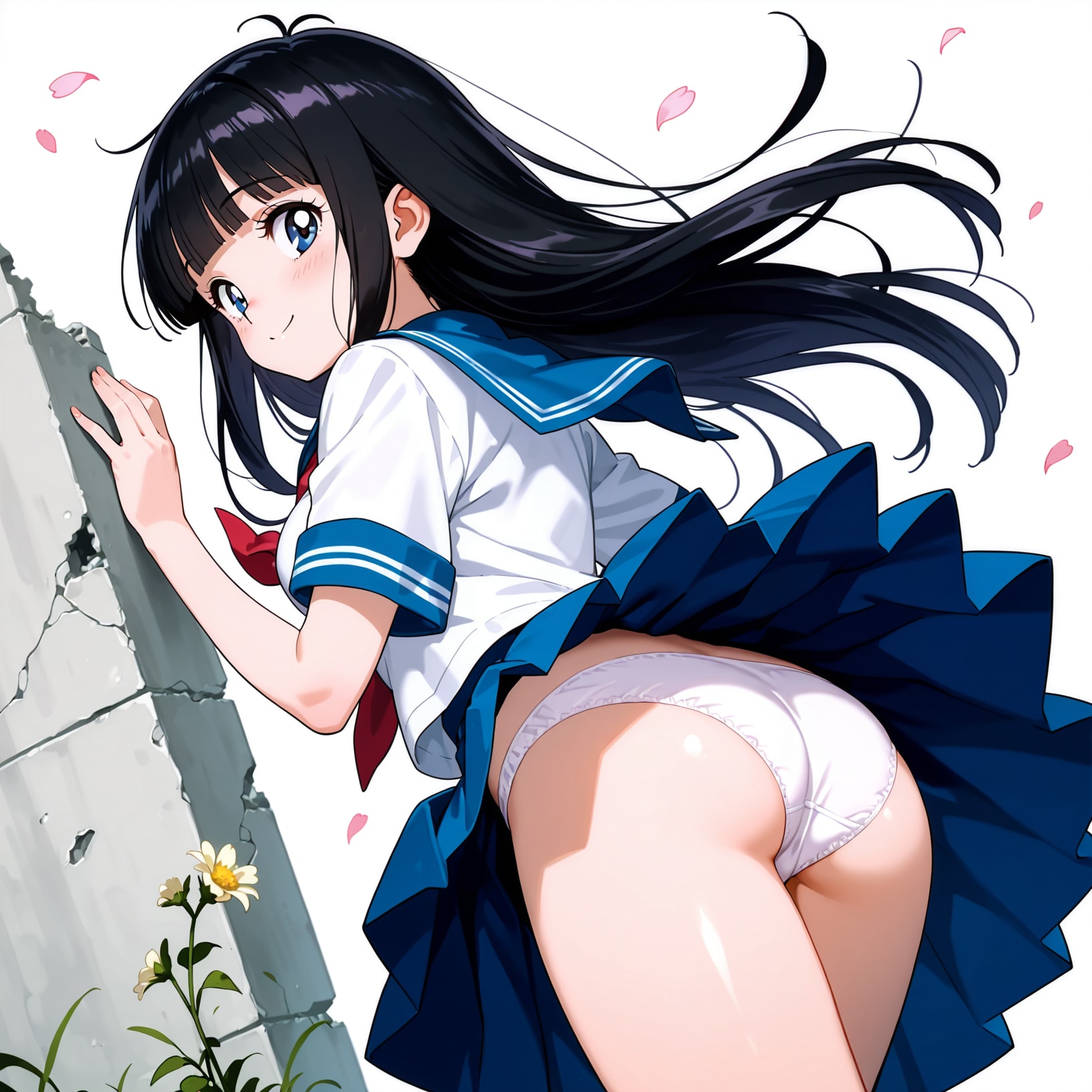 セーラー服の少女【パンチラ】