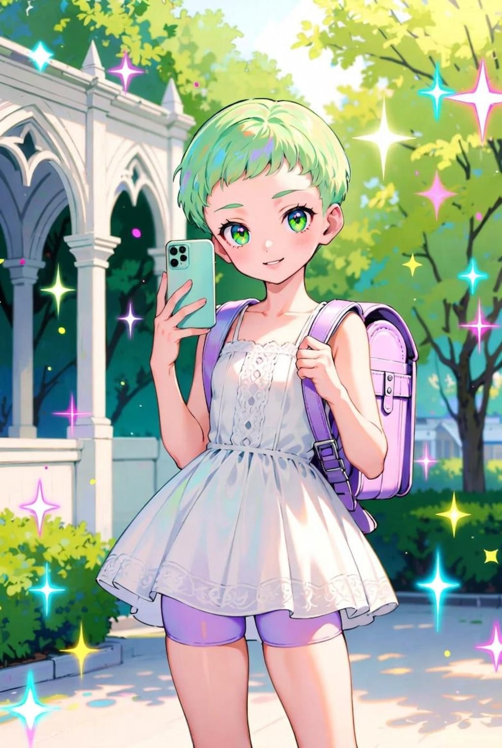 パステルカラーヒロイン　フィギア（まつ毛カラー変更習作）