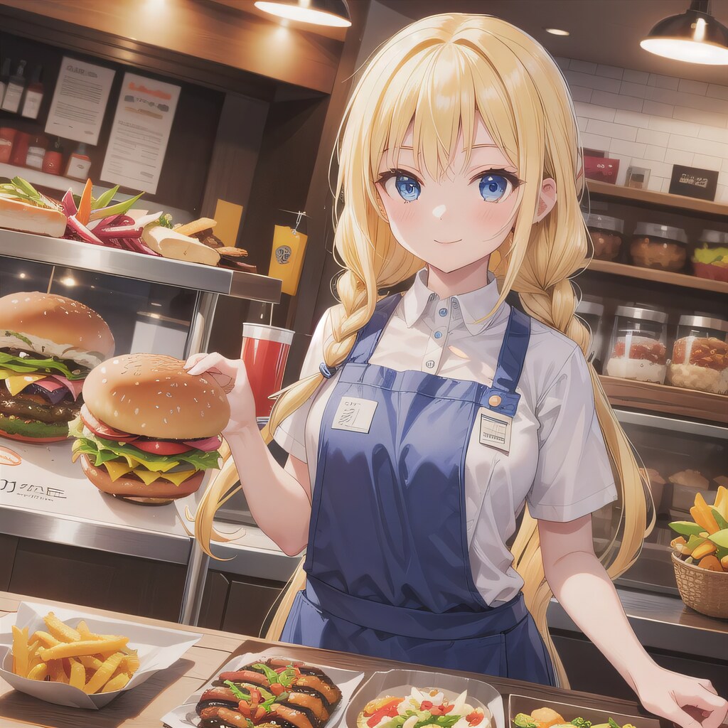 金髪ロングでクルーの少女７