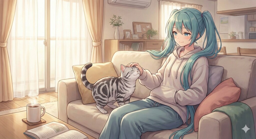 愛想をふりまくアメショ🐱