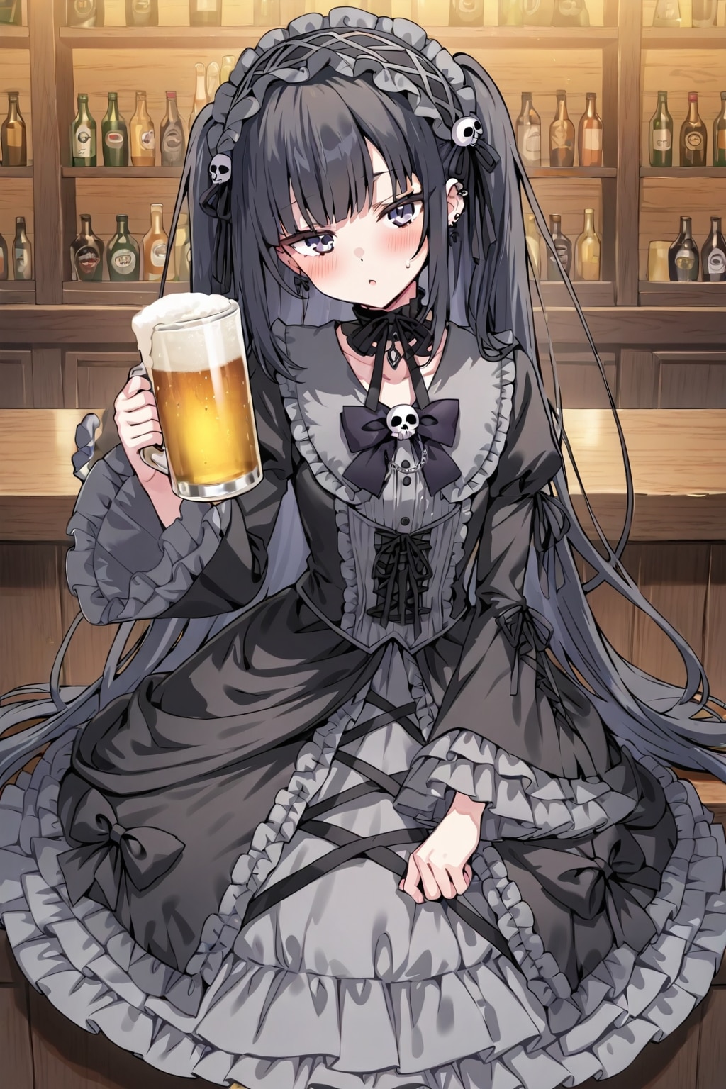 ゴスロリ娘と乾杯