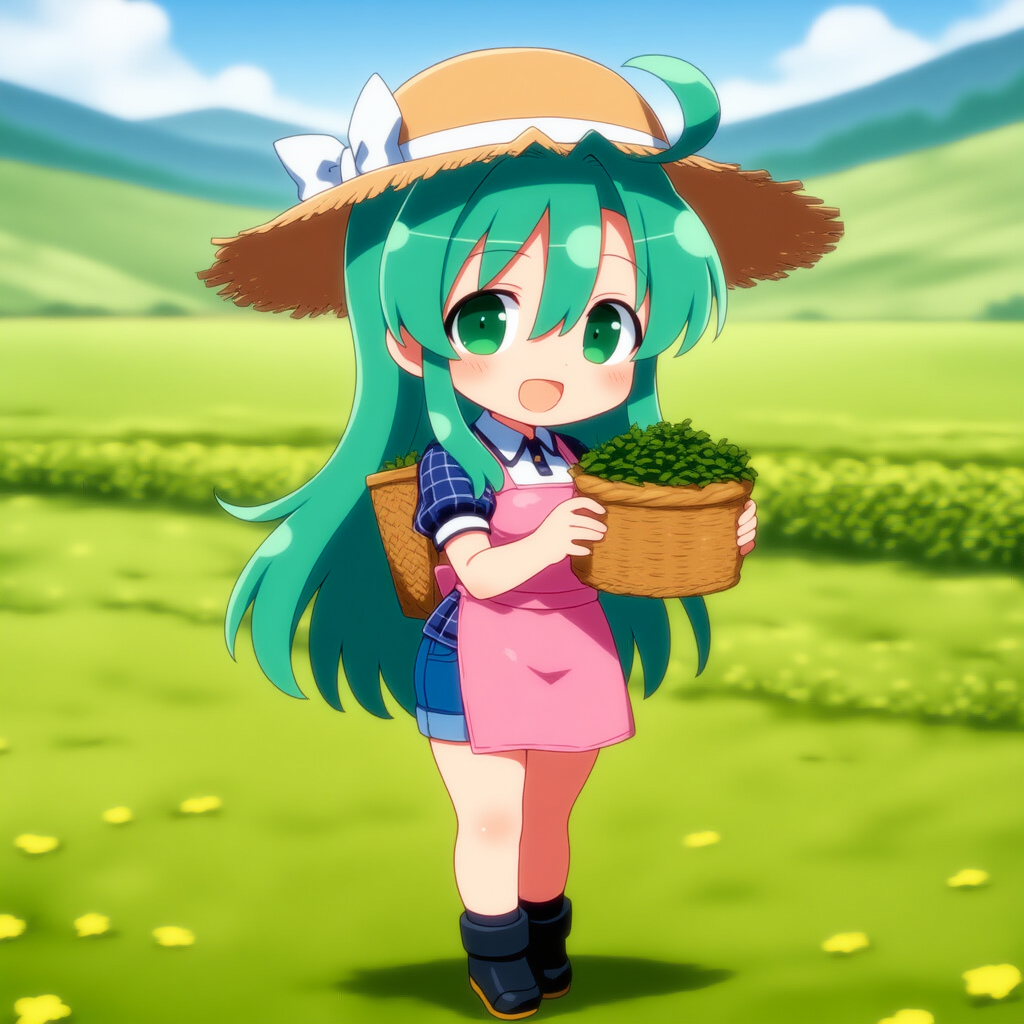 茶摘み日輪