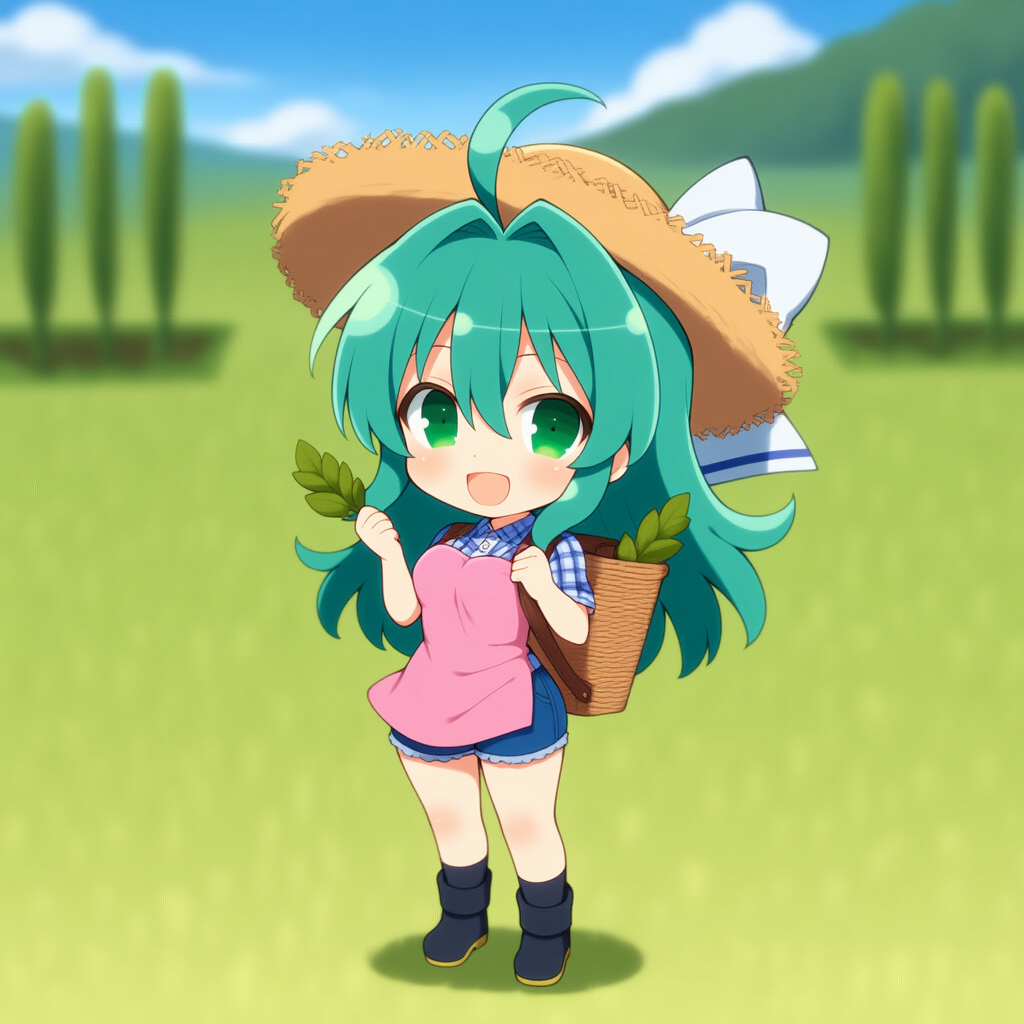茶摘み日輪