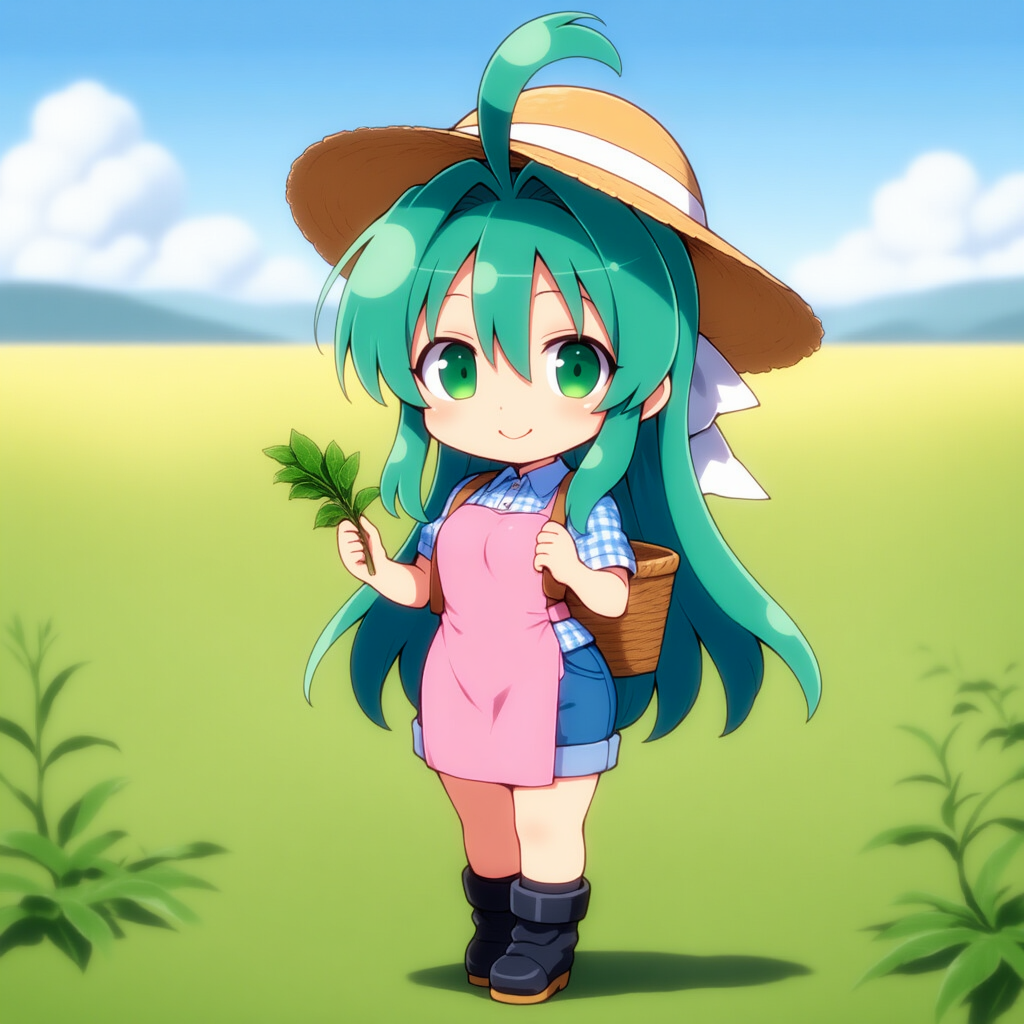 茶摘み日輪